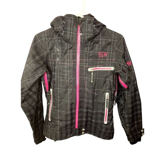 Mountain Hardwear GORE-TEX Shell Ski Snowboarding Plaid Conduit Hooded Jacket XS - Picture 1 of 13